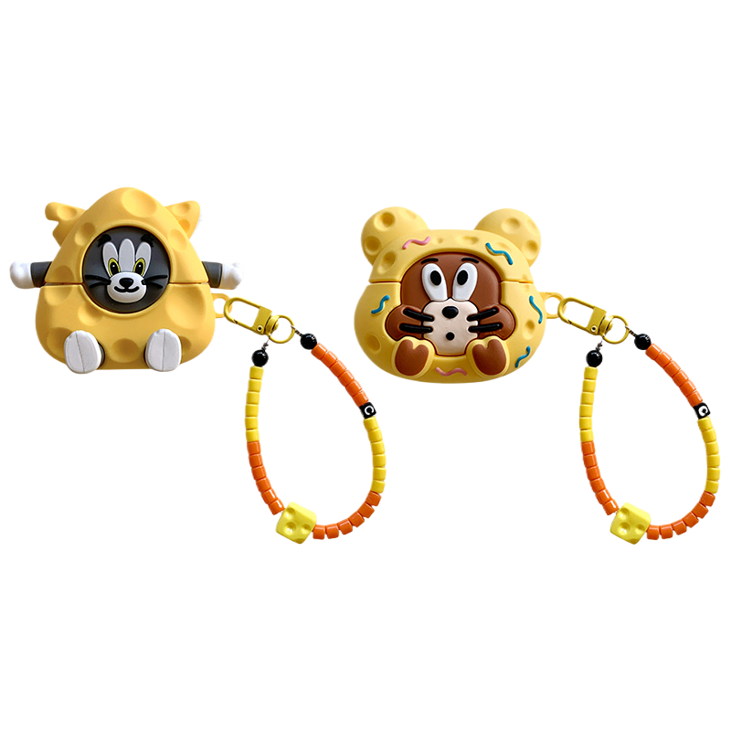 Chromahome Cute Cheese Cat Mouse Airpods Case - Chromahome  