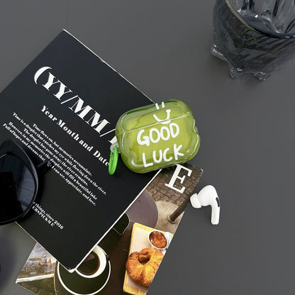 Chromahome Fresh Green English Smiley Face AirPods Case - Chromahome  