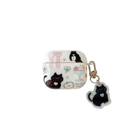 Chromahome Cute Little Black Cat AirPods Case - Chromahome  