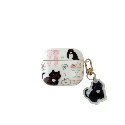 Chromahome Cute Little Black Cat AirPods Case - Chromahome  