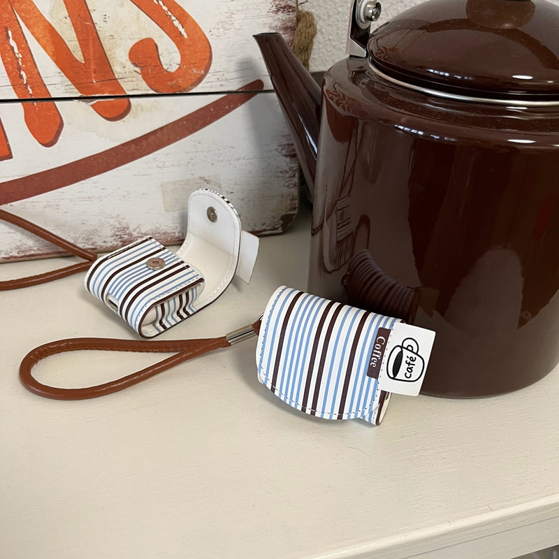 Chromahome Striped Coffee AirPods Case - Chromahome  