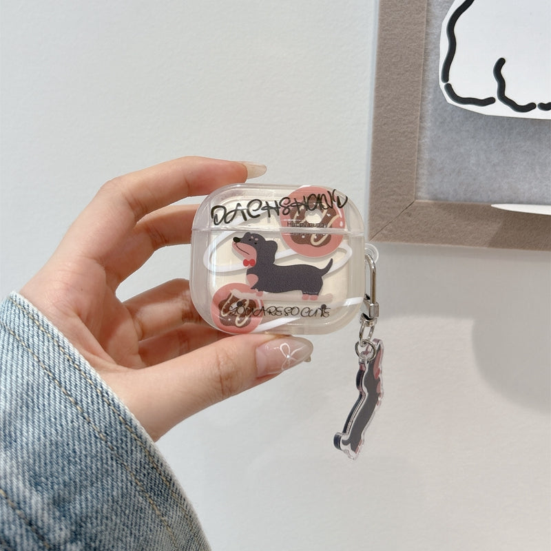 Chromahome Cartoon Donut Dachshund AirPods Case - Chromahome  