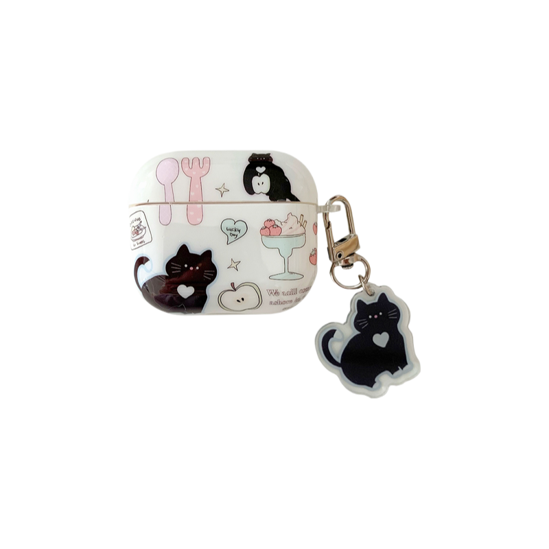 Chromahome Cute Little Black Cat AirPods Case - Chromahome  