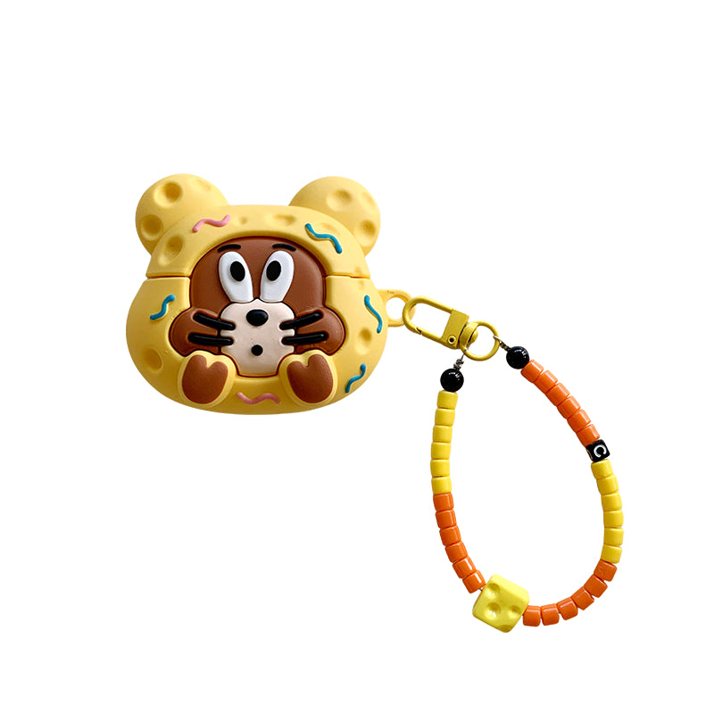 Chromahome Cute Cheese Cat Mouse Airpods Case - Chromahome  