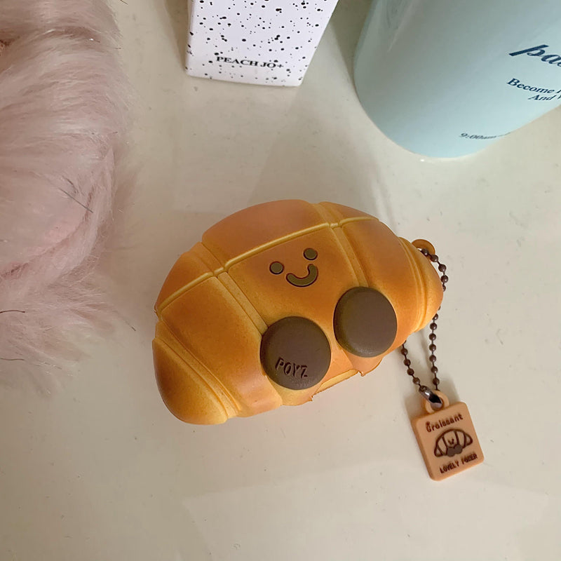 Chromahome Simulation Cute Croissant AirPods Case - Chromahome  