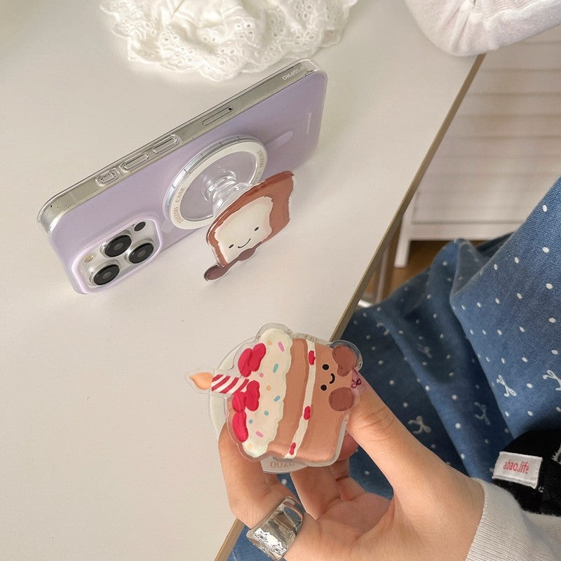 Chromahome Internet Celebrity Animal Doll Adhesive Ring Holder