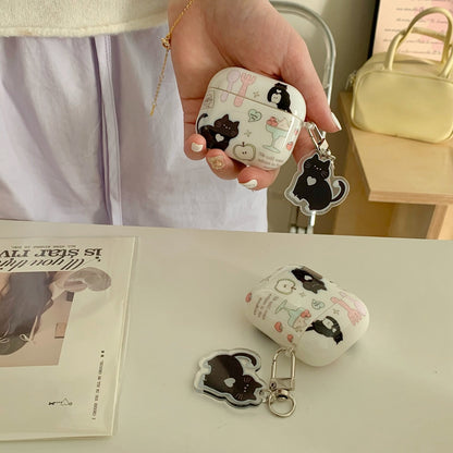 Chromahome Cute Little Black Cat AirPods Case - Chromahome  