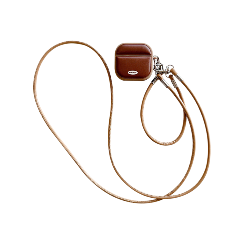 Chromahome Retro Solid Color Leather AirPods Case - Chromahome  