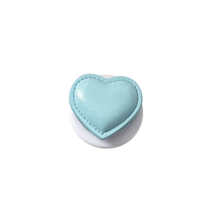 Chromahome Heart Shape Flip Cover Mirror Makeup MagSafe Adhesive Ring Holder