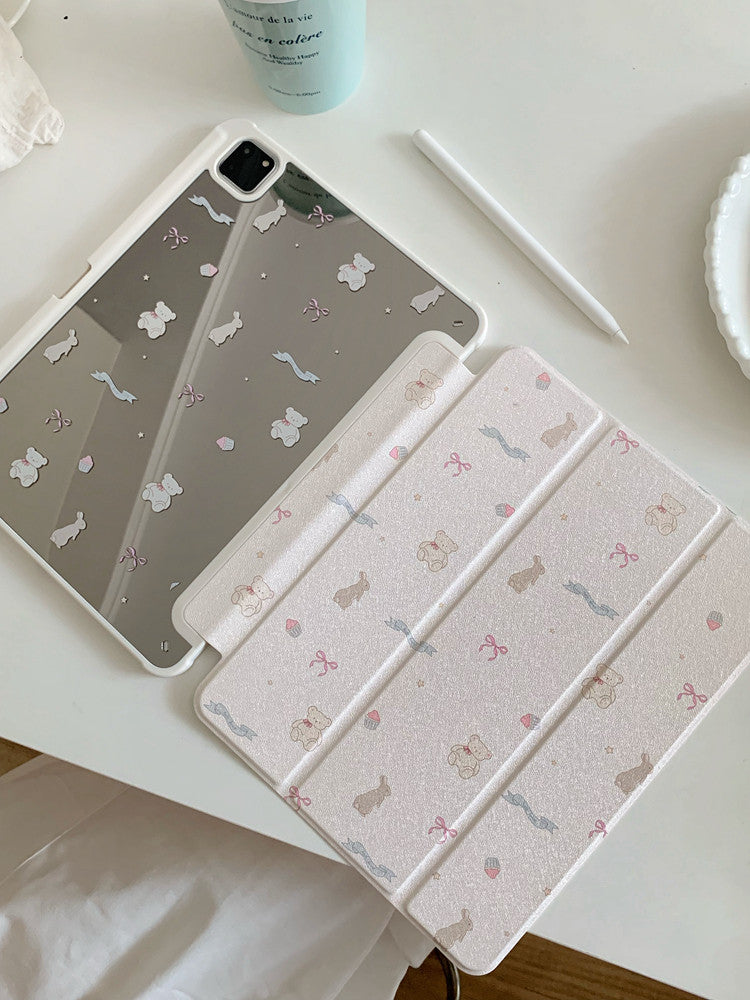 Chromahome Pink Floral Suitable iPad Protective Case