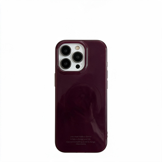 Chromahome Clear Grape Purple Magnetic iPhone Case
