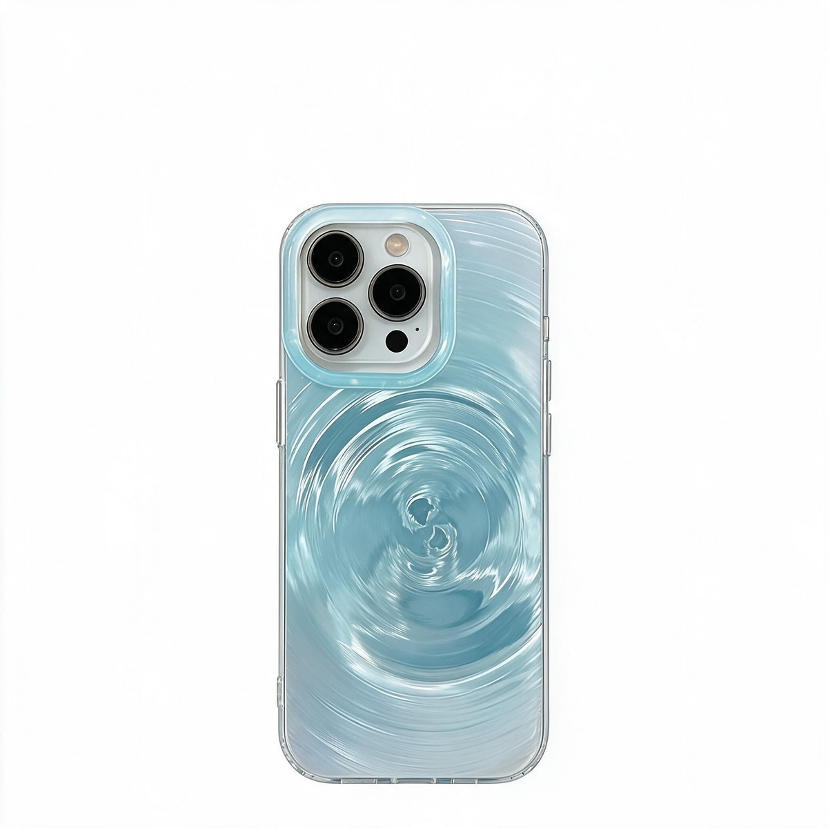 Chromahome Gradient Mint Green Swirl Pattern iPhone Case