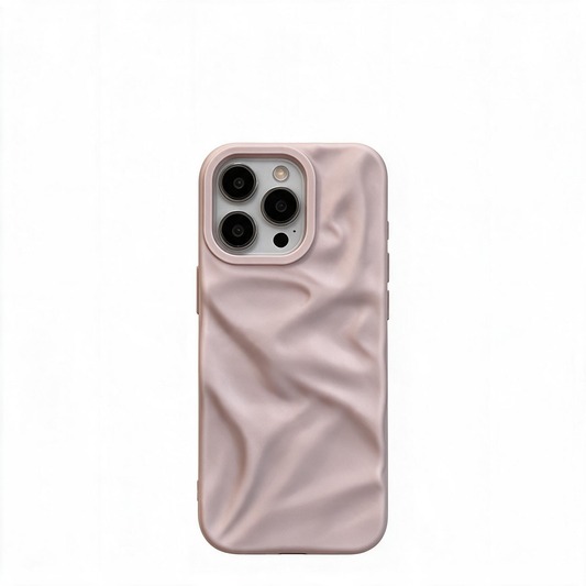 Chromahome pink and purple three-dimensional pattern iphone case