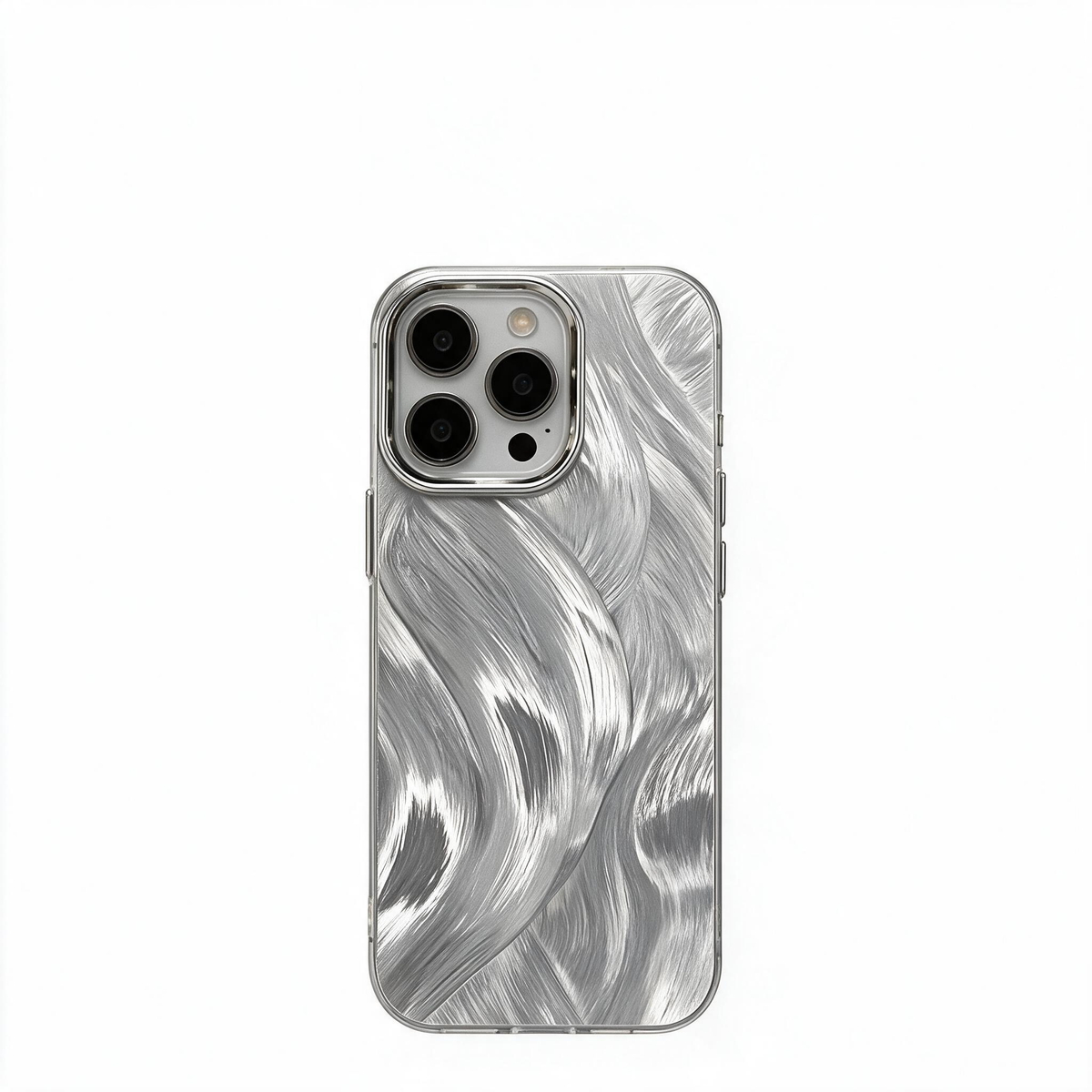 Chromahome Silver Feather iPhone Case
